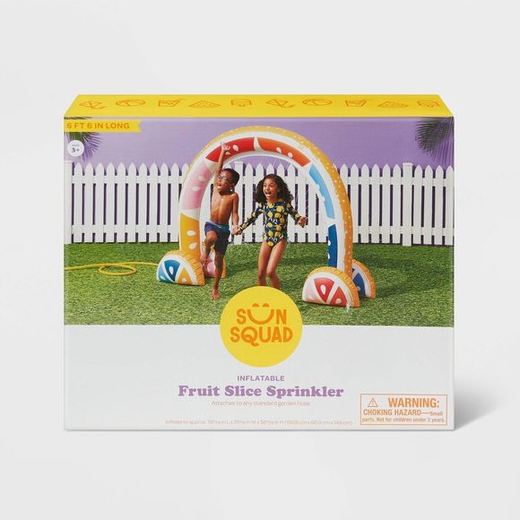 Sun Squad Inflatable Fruit Slice Sprinkler - Picture 1 of 5